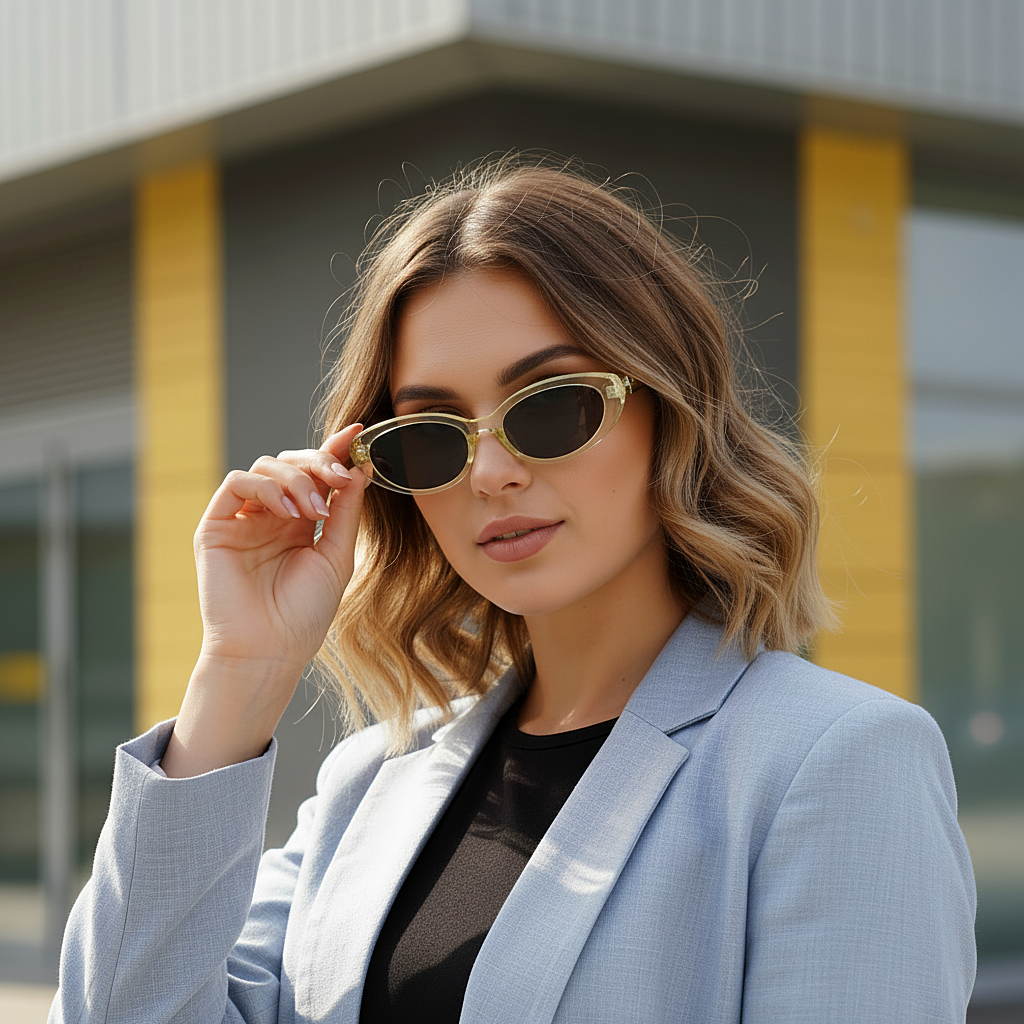 CAT EYE OVAL SHAPED